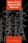 Energy Policy Analysis and Modelling - Book
