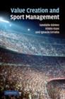 Value Creation and Sport Management - Book