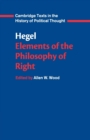 Hegel: Elements of the Philosophy of Right - Book