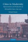 Cities in Modernity : Representations and Productions of Metropolitan Space, 1840-1930 - Book