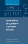 Econometrics of Qualitative Dependent Variables - Book