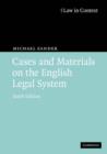 Cases and Materials on the English Legal System - Book