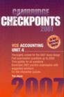 Cambridge Checkpoints VCE Accounting Unit 4 2007 - Book