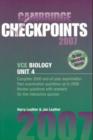 Cambridge Checkpoints VCE Biology Unit 4 2007 - Book
