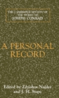 A Personal Record - Book