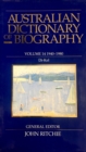 Australian Dictionary of Biography V14 - Book
