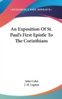 An Exposition Of St. Paul's First Epistle To The Corinthians - Book