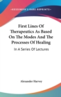 FIRST LINES OF THERAPEUTICS AS BASED ON - Book