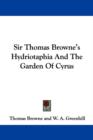 SIR THOMAS BROWNE'S HYDRIOTAPHIA AND THE - Book