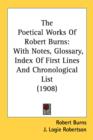 THE POETICAL WORKS OF ROBERT BURNS: WITH - Book