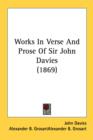 Works In Verse And Prose Of Sir John Davies (1869) - Book