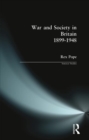 War and Society in Britain 1899-1948 - Book