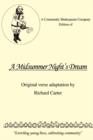 A Community Shakespeare Company Edition of A MIDSUMMER NIGHT'S DREAM - Book