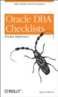 Oracle DBA Checklists Pocket Reference - Book