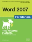 Word 2007 for Starters: The Missing Manual : The Missing Manual - eBook