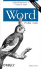 Word Pocket Guide : A Quick Reference to Common Tasks - eBook