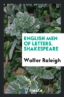 English Men of Letters. Shakespeare - Book