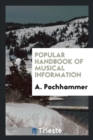 Popular Handbook of Musical Information - Book