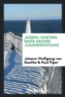 Joseph : Goethes Erste Grosse Jugenddichtung - Book