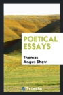 Poetical Essays - Book