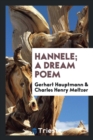 Hannele; A Dream Poem - Book