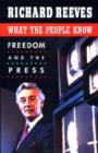 What the People Know : Freedom and the Press - Book
