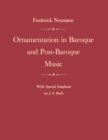 Ornamentation in Baroque and Post-Baroque Music, with Special Emphasis on J.S. Bach - Book