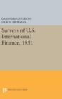 Surveys of U.S. International Finance, 1951 - Book