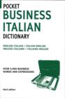 Pocket Business Italian Dictionary - Book