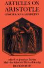 Articles on Aristotle : Psychology and Aesthetics v. 4 - Book
