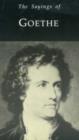 The Sayings of Goethe - Book