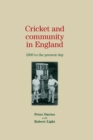 Cricket and Community in England : 1800 to the Present Day - Book
