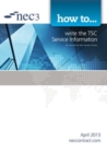 How to write the TSC Service Information - Book