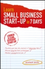 Learn Small Business Startup in 7 Days - Book