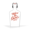 That's The Spirit Porcelain Flask - Book