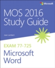 MOS 2016 Study Guide for Microsoft Word - Book
