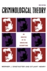 Criminological Theory : An Analysis of its Underlying Assumptions - Book