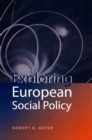 Exploring European Social Policy - Book