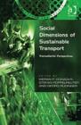 Social Dimensions of Sustainable Transport : Transatlantic Perspectives - Book