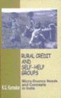 Rural Credit and Self-Help Groups : Micro-finance Needs and Concepts in India - Book