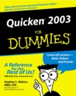 Quicken 2003 for Dummies - Book