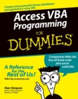 Access VBA Programming For Dummies - Book