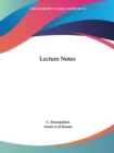 Lecture Notes (1930) - Book