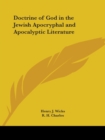 Doctrine of God in the Jewish Apocryphal and Apocalyptic Literature (1915) - Book