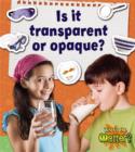 Is it transparent or opaque? - Book
