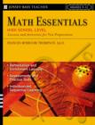 Maths Essentials : Lessons and Activities for Test Preparation High School Level - Book