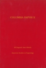 Columbia Papyri X - Book