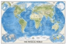 World Physical, Laminated : Wall Maps World - Book