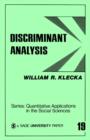 Discriminant Analysis - Book