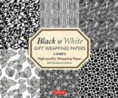 Black and White Gift Wrapping Papers - 6 sheets : 6 Sheets of High-Quality 18 x 24 inch Wrapping Paper - Book